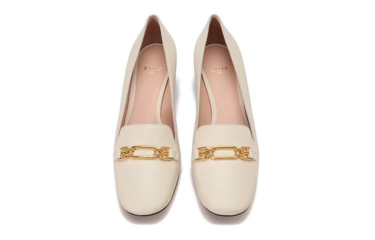 Shop (W) バリー SS22 白 ホースビットローファー 6239478