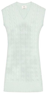 (W) BALLY SS23 Dress Rajut Tanpa Lengan Warna Solid V-Neck Hijau Muda 6303844 Order (W) BALLY SS23 Dress Rajut Tanpa Lengan Warna Solid V-Neck Hijau Muda 6303844