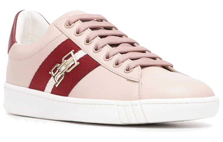 (W) BALLY Stripe Detail Leather Sneakers 'Pink CMFT' 圖 2