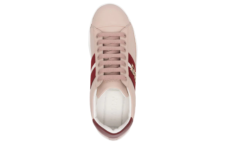 (W) BALLY Stripe Detail Leather Sneakers 'Pink CMFT' 圖 4