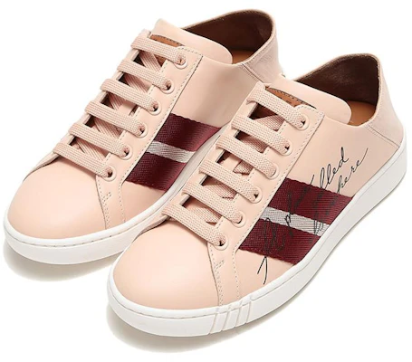 (Women) BALLY Stripe Leather Low-Top 'Nude Pink' 6226198 Lookbook (Women) BALLY Stripe Leather Low-Top 'Nude Pink' 6226198