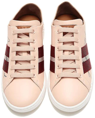 (Women) BALLY Stripe Leather Low-Top 'Nude Pink' 6226198 Shop (Women) BALLY Stripe Leather Low-Top 'Nude Pink' 6226198