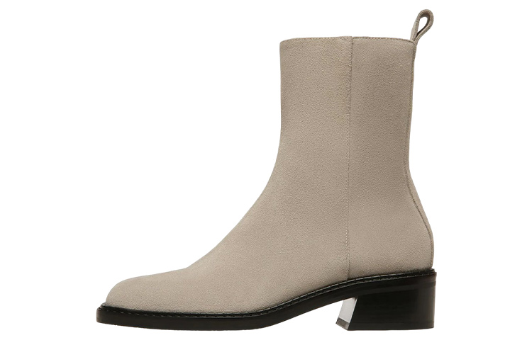 (W) BALLY Suede Fashion Slip-On Ankle Boot 'Beige'