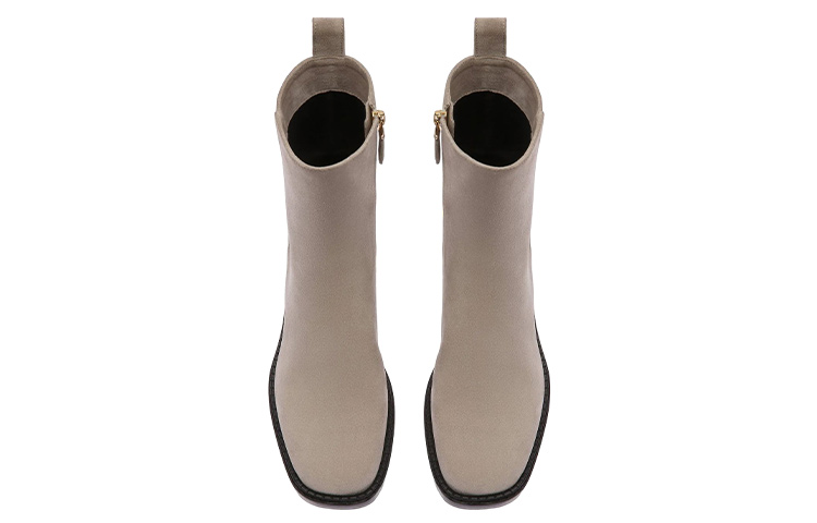 (W) BALLY Suede Fashion Slip-On Ankle Boot 'Beige' 圖 3