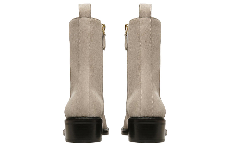 (W) BALLY Suede Fashion Slip-On Ankle Boot 'Beige' 圖 4