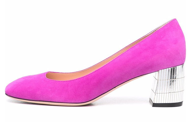 (W) BALLY Suede High Heel 'Purple Red'