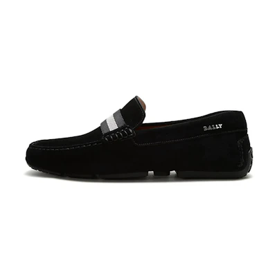 (W) BALLY Suede Loafers 'Black'