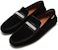 (W) BALLY Kasut Loafers Suede 'Hitam' 6212806
