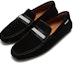 Shop (W) BALLY Kasut Loafers Suede 'Hitam' 6212806