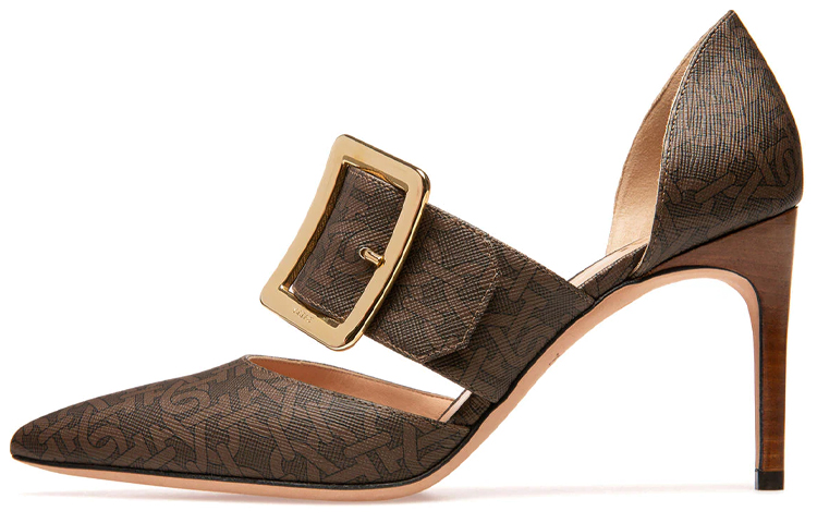 (Women) BALLY TPU 'Simple Brown High Heels' 6239557