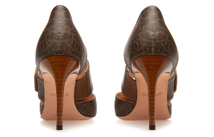 Shop (W) バリー TPU シンプルブラウンハイヒール 6239557