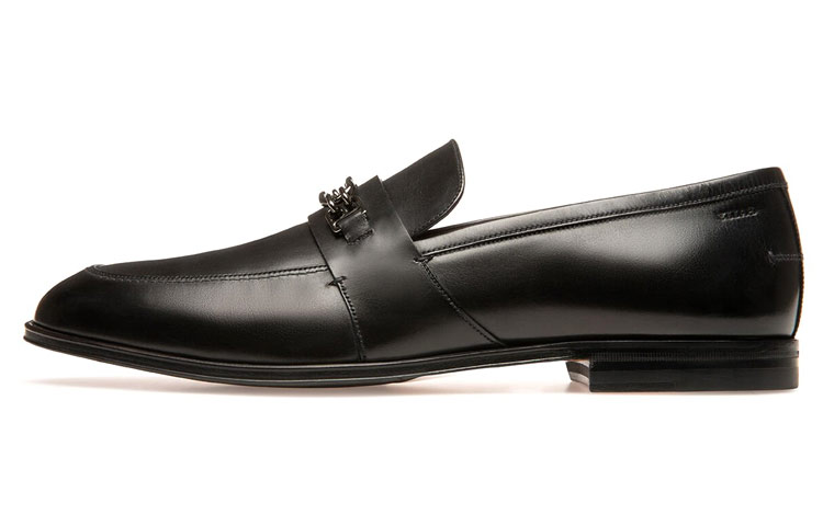 (W) BALLY Wesper 'Black Leather Loafers'