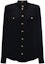 Buy (Women) BALMAIN Black Button Long Sleeve Loose Shirt CF1HS050-SD42-0PA