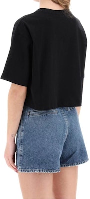 (W) 巴尔曼 黑色字母印花短袖圆领T恤 BF1EE020BB02-BDS Purchase (W) 巴尔曼 黑色字母印花短袖圆领T恤 BF1EE020BB02-BDS