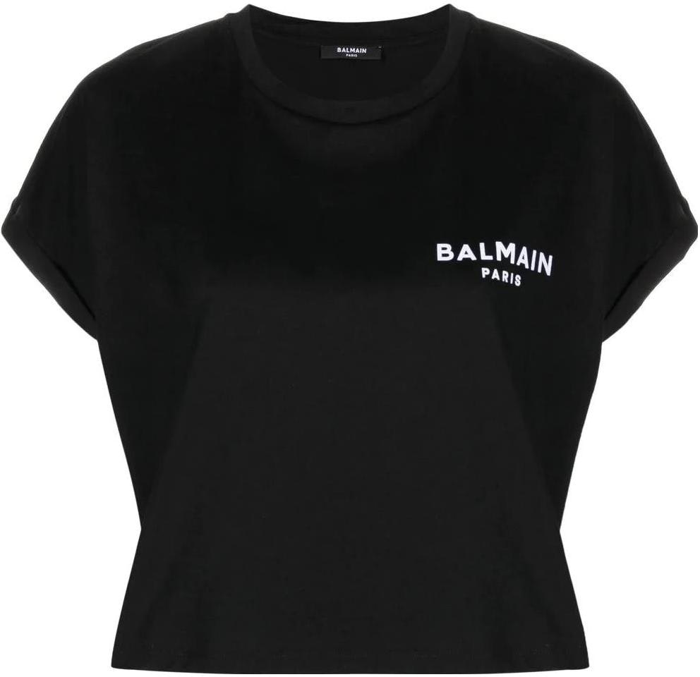 women-balmain-black-cropped-t-shirt-with-flocked-logo-design-yf-1-ee-005-bb-01-eab