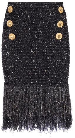 women-balmain-black-fringed-lurex-tweed-skirt-casual-mini-skirt-cf-1-lb-049-kf-46-ead