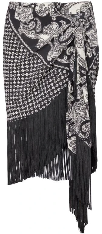 women-balmain-black-fringed-silk-scarf-skirt-with-irregular-hem-pattern-cf-1-lc-225-sd-29-edk