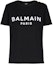 Order (Women) BALMAIN Black Loose Fit Letter Logo Print Crew Neck T-Shirt. BF1EF005BB02EAB