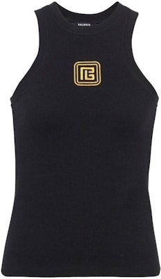 (W) BALMAIN 黑色無袖背心 Pb 刺繡設計 CF1EB045-BC49-EAD Buy (W) BALMAIN 黑色無袖背心 Pb 刺繡設計 CF1EB045-BC49-EAD
