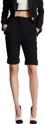 (W) BALMAIN 黑色修身彈性腰休閒短褲 CF0PB205WB860PA Shop (W) BALMAIN 黑色修身彈性腰休閒短褲 CF0PB205WB860PA