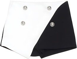 (Women) Balmain Colorblock Asymmetric Loose Casual Shorts Multi-color. TF05014-V089-EAB (Women) Balmain Colorblock Asymmetric Loose Casual Shorts Multi-color. TF05014-V089-EAB