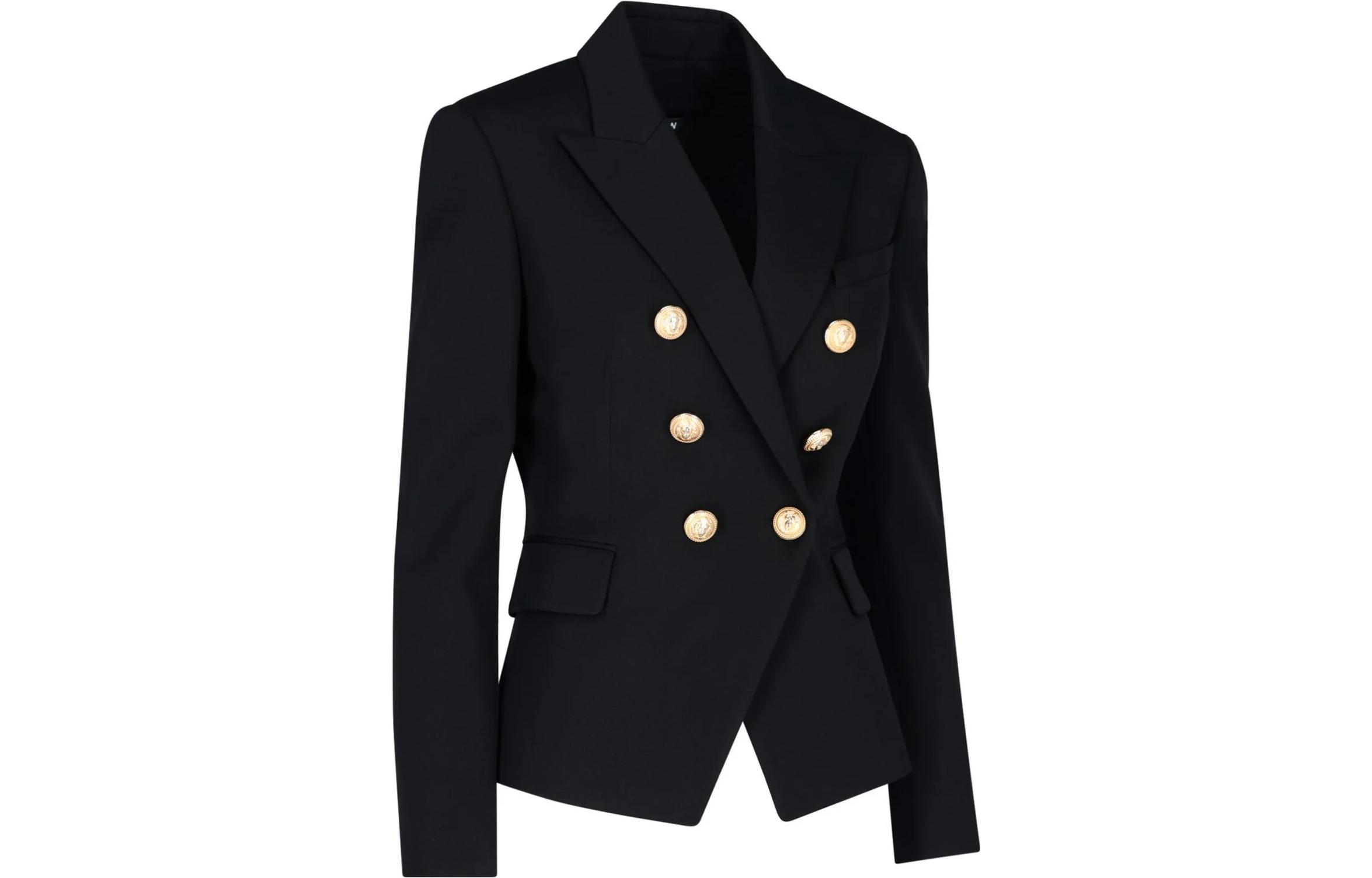 Shop (W) 巴尔曼 双排扣西装外套 - 黑色 XF1SG000WB08-0PA