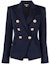 Order (W) Balmain Jas Blazer Double-Breasted Biru Tua. YF1SG000WB08