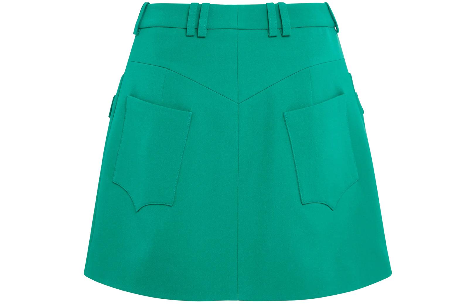 Lookbook (W) 巴尔曼绿色纽扣装饰休闲裙 CF1LA359-WC09-7BW