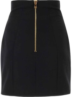 (W) 巴尔曼高腰修身款纽扣迷你裙黑色 BF1LB810-WC09-0PA Lookbook (W) 巴尔曼高腰修身款纽扣迷你裙黑色 BF1LB810-WC09-0PA