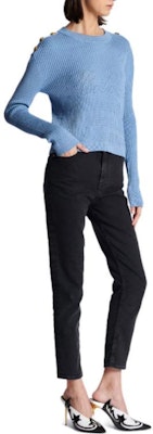 (W) BALMAIN Baju Sejuk Rajut dengan Logo Huruf Terperinci. CF1KA003-KF24-0FA Shop (W) BALMAIN Baju Sejuk Rajut dengan Logo Huruf Terperinci. CF1KA003-KF24-0FA