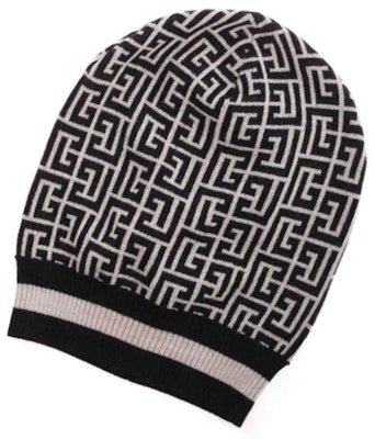 (W) BALMAIN Gorro de Lana Merino Marrón Claro con Diseño de Letras WF0XC000K297GFE Lookbook (W) BALMAIN Gorro de Lana Merino Marrón Claro con Diseño de Letras WF0XC000K297GFE