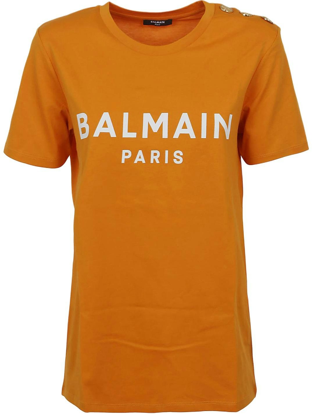 women-balmain-orange-letter-print-crew-neck-short-sleeve-regular-t-shirt-af-1-ef-005-bb-02-kbj
