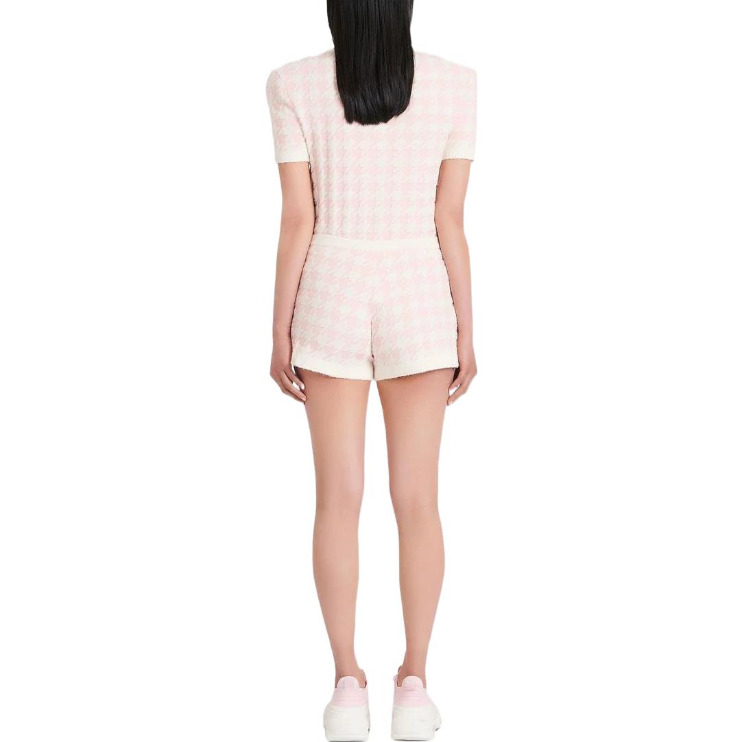 Purchase (W) 발망 핑크 하운드투스 니트 캐주얼 쇼츠. YF1PA079KC10-GIX