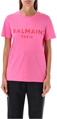 (W) BALMAIN 粉紅字母印花短袖圓領T恤 BF1EF005-BB02-OIR Order (W) BALMAIN 粉紅字母印花短袖圓領T恤 BF1EF005-BB02-OIR