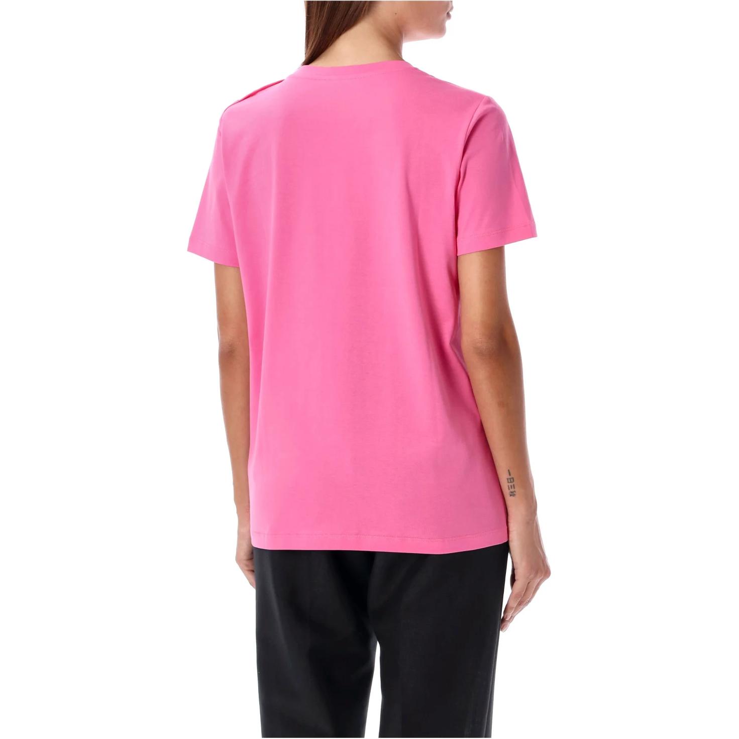 (Women) BALMAIN  Pink Letter Print Short Sleeve Crew Neck T-Shirt. BF1EF005-BB02-OIR 圖 3