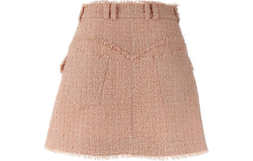 Lookbook (W) 巴尔曼 粉色拉链休闲短裙 CF1LA375-XF91-0DX