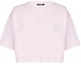 Buy (W) BALMAIN 粉紅色短袖刺繡Logo短版T恤 DF1EE020-BC78-OES