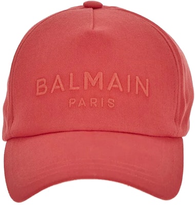 (W) BALMAIN Gorra de Béisbol Roja de Algodón con Logo Bordado. CF1XA015CB24MEU Buy (W) BALMAIN Gorra de Béisbol Roja de Algodón con Logo Bordado. CF1XA015CB24MEU