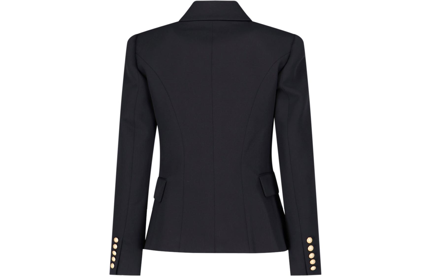 Lookbook (W) Balmain 單扣黑色長袖西裝外套 BF1SE002WB080PA