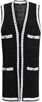 (Women) BALMAIN Sleeveless Knit Dress Black with Polka Dot and Faux Pocket Design. BF1KN045-KE74-EHQ (Women) BALMAIN Sleeveless Knit Dress Black with Polka Dot and Faux Pocket Design. BF1KN045-KE74-EHQ