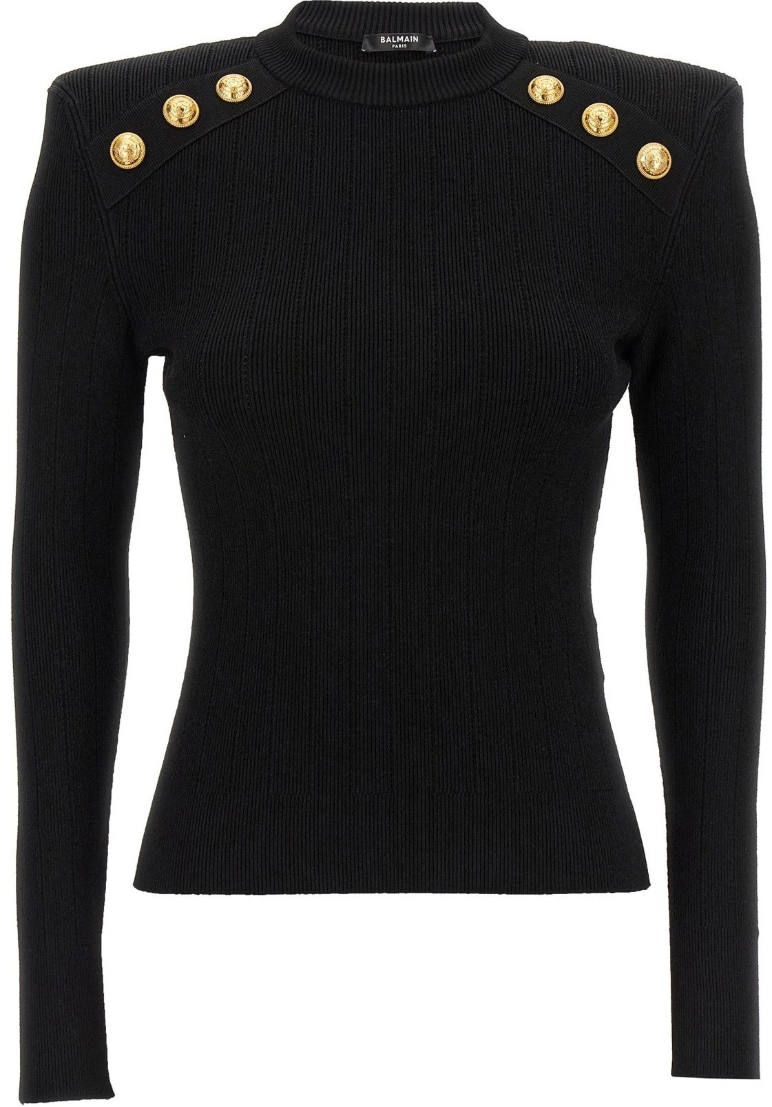 women-balmain-slim-fit-knitted-pullover-with-logo-button-black-df-1-kd-001-kb-07-0-pa