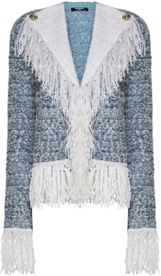 (W) 巴黎世家纯色长袖夹克 蓝色 CF1SK056KF88-SLJ Order (W) 巴黎世家纯色长袖夹克 蓝色 CF1SK056KF88-SLJ