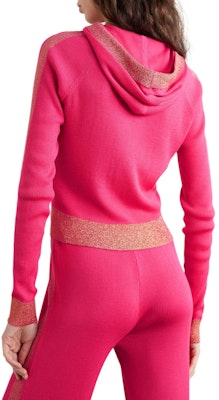 (W) BALMAIN 條紋粉色長袖針織連帽上衣 WF2JP006-K345-OCM Shop (W) BALMAIN 條紋粉色長袖針織連帽上衣 WF2JP006-K345-OCM