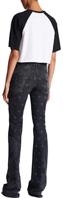 (W) BALMAIN 白色標誌印花斜肩短版T恤 CF1EE090BB02-GAB Shop (W) BALMAIN 白色標誌印花斜肩短版T恤 CF1EE090BB02-GAB