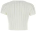 Lookbook (Women) Balmain White Short-Sleeve Crewneck Tee CF1AI077-KF24-0FA