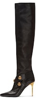 (Women) Balmain Alma High-Top 'Black Leather' BN1TA917LNAP0PA (Women) Balmain Alma High-Top 'Black Leather' BN1TA917LNAP0PA