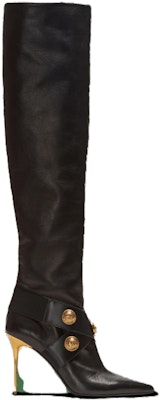 (W) Balmain Alma High-Top 'Kulit Hitam' BN1TA917LNAP0PA Order (W) Balmain Alma High-Top 'Kulit Hitam' BN1TA917LNAP0PA
