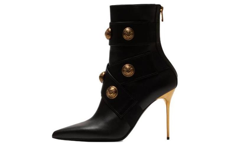 (Women) Balmain Alma Leather Ankle Boots 'Black' AN1TE860LVITEAD