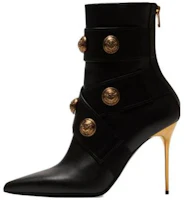 (Women) Balmain Alma Leather Ankle Boots 'Black' AN1TE860LVITEAD (Women) Balmain Alma Leather Ankle Boots 'Black' AN1TE860LVITEAD