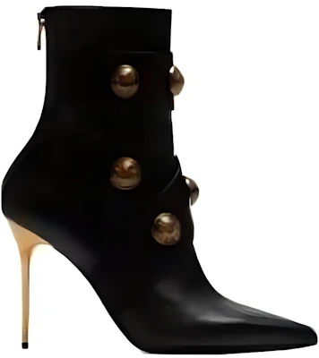(Women) Balmain Alma Leather Ankle Boots 'Black' AN1TE860LVITEAD Order (Women) Balmain Alma Leather Ankle Boots 'Black' AN1TE860LVITEAD
